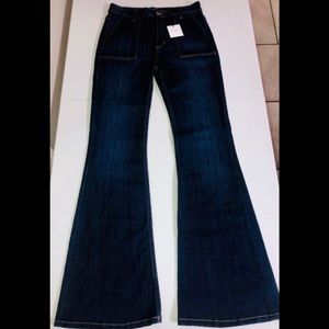 Denim High-Waisted Flare Jeans